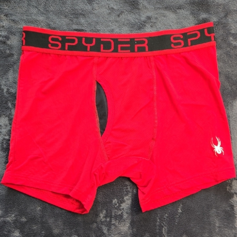 Spyder Red Performance Boxer Briefs Athletic Fit